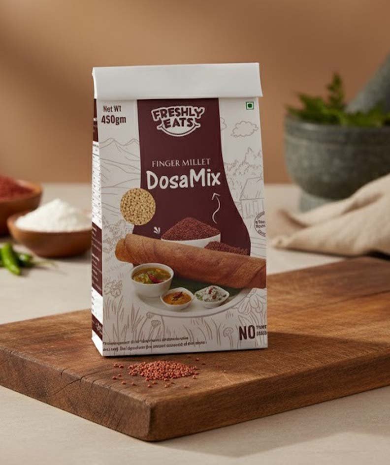 Finger Millet Dosa Mix (450g) – FreshlyEats Finger Millet Dosa Mix (450g) – FreshlyEats