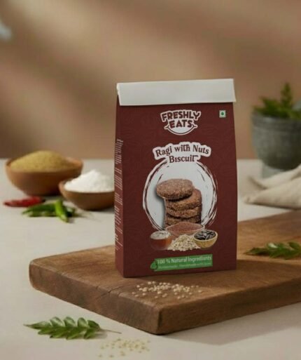 Ragi Nuts Biscuit | Organic Healthy Millet Snack – FreshlyEats