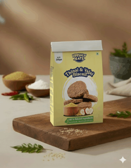 Thinai & Valai Biscuit | Organic Healthy Snack Online – FreshlyEats